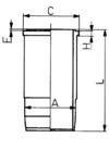 Cylinder Sleeve KOLBENSCHMIDT 89443110