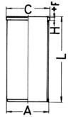 KOLBENSCHMIDT 89734190 Cylinder Sleeve