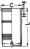 Cylinder Sleeve KOLBENSCHMIDT 89737110