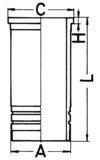 KOLBENSCHMIDT 89862110 Cylinder Sleeve