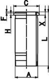KOLBENSCHMIDT 89867110 Cylinder Sleeve