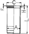 Cylinder Sleeve KOLBENSCHMIDT 89868110