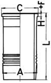 KOLBENSCHMIDT 89934110 Cylinder Sleeve