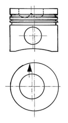 KOLBENSCHMIDT 90093600 Piston