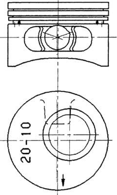 KOLBENSCHMIDT 90245610 Piston