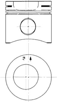 Piston KOLBENSCHMIDT 90563600