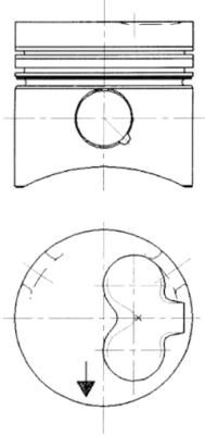 Piston KOLBENSCHMIDT 90732620