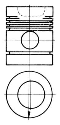 Piston KOLBENSCHMIDT 91118600