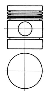 KOLBENSCHMIDT 91127600 Piston