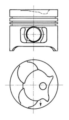 KOLBENSCHMIDT 91372620 Piston