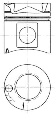 Piston KOLBENSCHMIDT 93171600