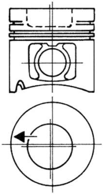 Piston KOLBENSCHMIDT 93484702