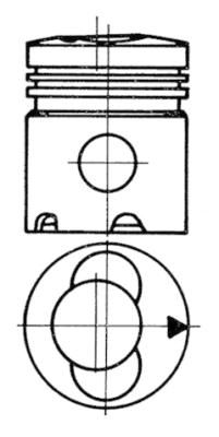 Piston KOLBENSCHMIDT 93535610