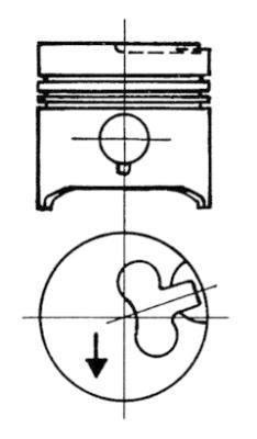 Piston KOLBENSCHMIDT 93578600