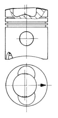 Piston KOLBENSCHMIDT 93741600