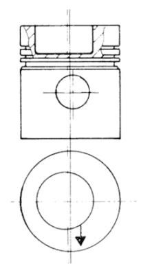 Piston KOLBENSCHMIDT 93831606