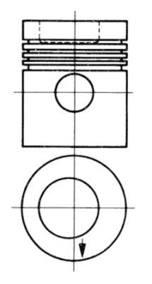 Piston KOLBENSCHMIDT 93882600