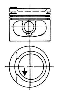 KOLBENSCHMIDT 93928600 Piston