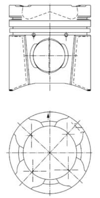 KOLBENSCHMIDT 94846600 Piston