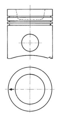 KOLBENSCHMIDT 94943600 Piston