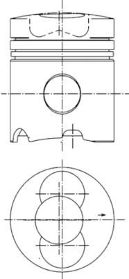 Piston KOLBENSCHMIDT 99343600