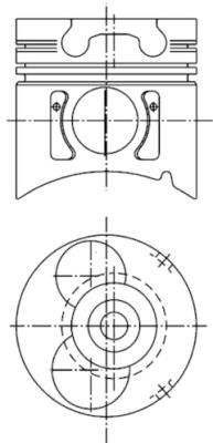 Piston KOLBENSCHMIDT 99371600