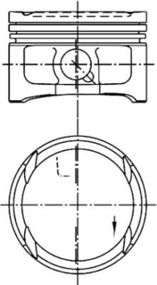 Piston KOLBENSCHMIDT 99563600