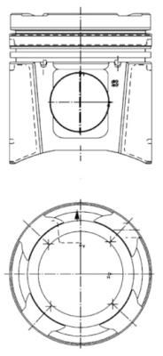 Piston KOLBENSCHMIDT 99697600