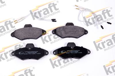 Brake Pad Set, disc brake KRAFT Automotive 6006020