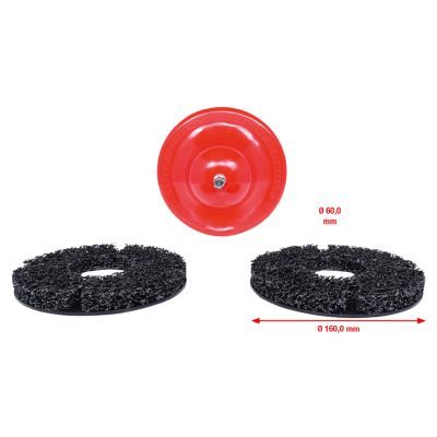 Sanding disc set, wheel hub grinder KS TOOLS 100.4070