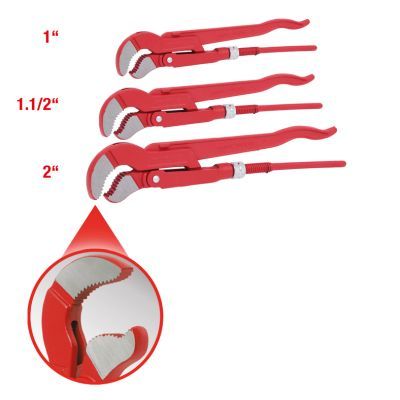 Kit, pipe wrench/water pump pliers KS TOOLS 113.2100