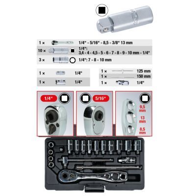 KS TOOLS 130.0300 Socket Wrench Set