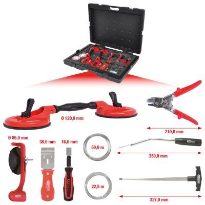 Cutting Wire Set, glass removal KS TOOLS 140.1065