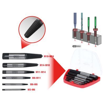KS TOOLS 150.1330 Screw Extractor