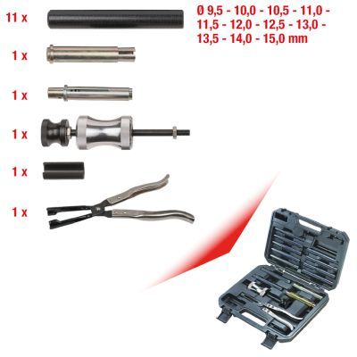 Tool Set, valve stem sealing KS TOOLS 150.3510