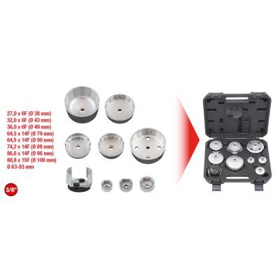 KS TOOLS 150.9210 Oil Sump Wrench Set