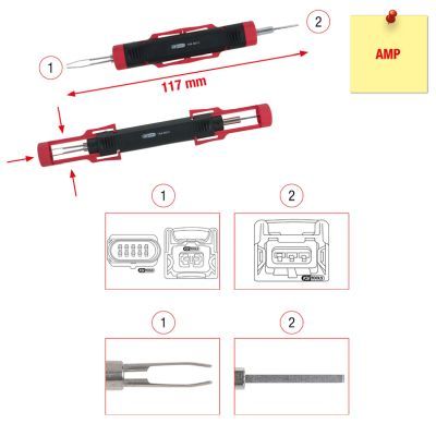 Release Tool, flat-/round plug KS TOOLS 154.0011