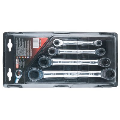 Ratchet Double Ring Spanner Set KS TOOLS 503.4364