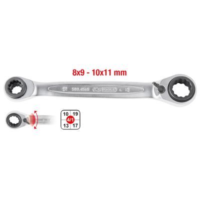 KS TOOLS 503.4541 Ratchet Double Ring Spanner