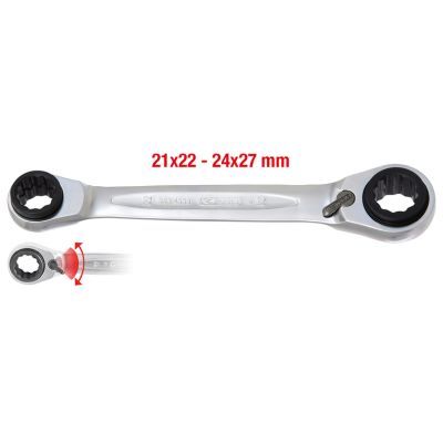 KS TOOLS 503.4553 Ratchet Double Ring Spanner