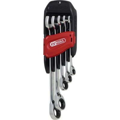 Ratchet Ring Open-ended Spanner Set KS TOOLS 503.4955