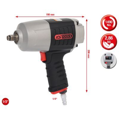 KS TOOLS 515.1215 Impact Wrench (compressed air)