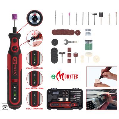 Straight-grip Grinder (rechargeable battery) KS TOOLS 515.3990