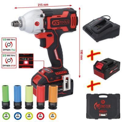 Impact Wrench (rechargeable battery) KS TOOLS 515.6100