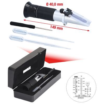 Antifreeze-/Battery Acid Testing Unit (Refractometer) KS TOOLS 550.1290
