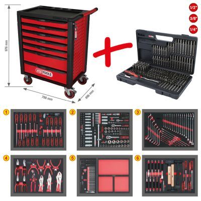KS TOOLS 826.7598 Tool Trolley