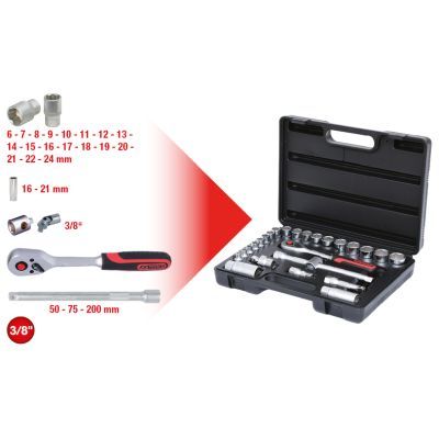 Socket Wrench Set KS TOOLS 911.0626