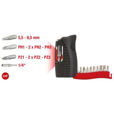 Kit, screwdriver bits KS TOOLS 911.2840