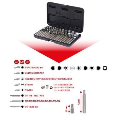 Socket Wrench Set KS TOOLS 911.4305