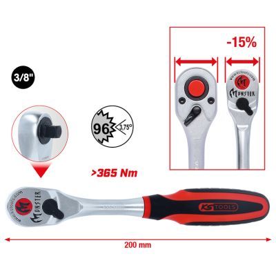 Reversible Ratchet KS TOOLS 935.3890